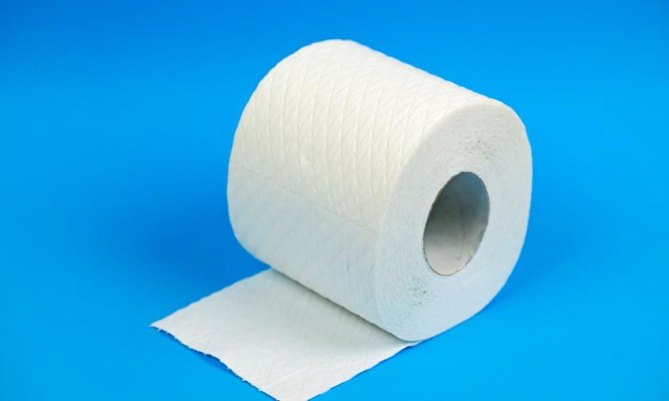 A toilet roll