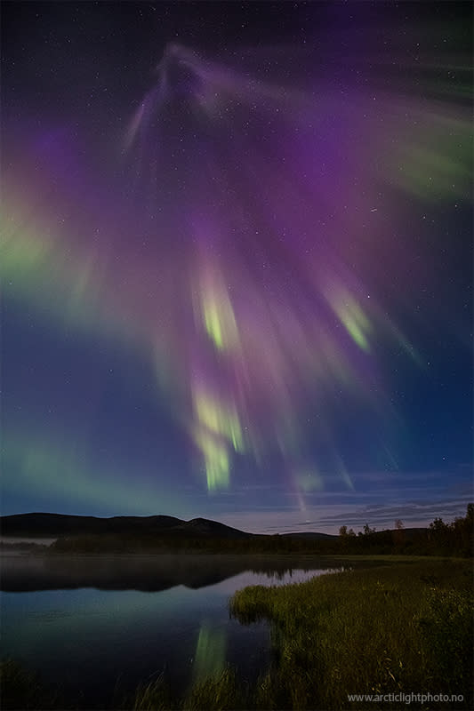 Photographer Ole Salomonsen captured this stunning shot of the northern lights above Namaikka, Finland, on Sept. 4, 2012.