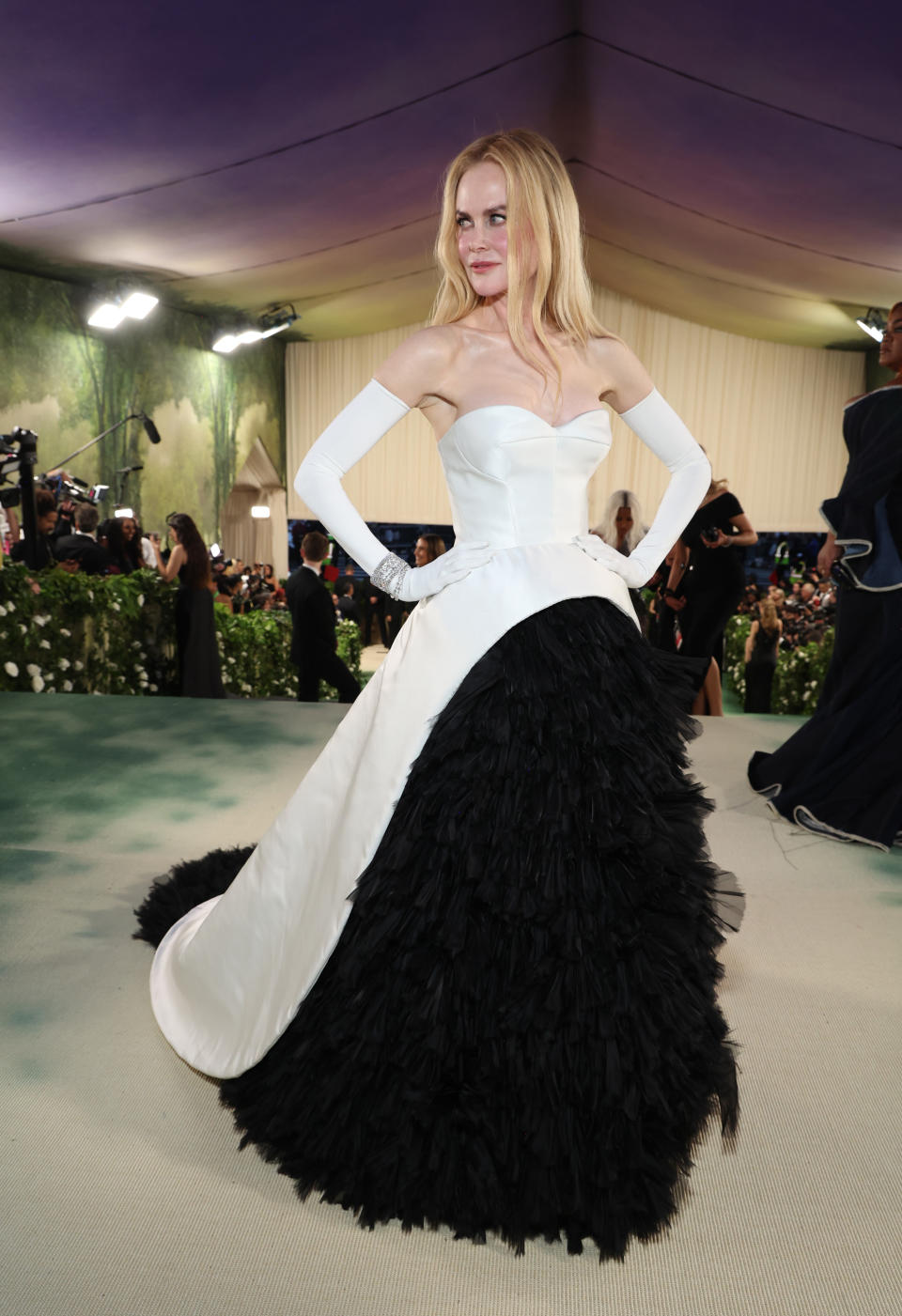 Nicole Kidman in custom Balenciaga. Photo: Getty