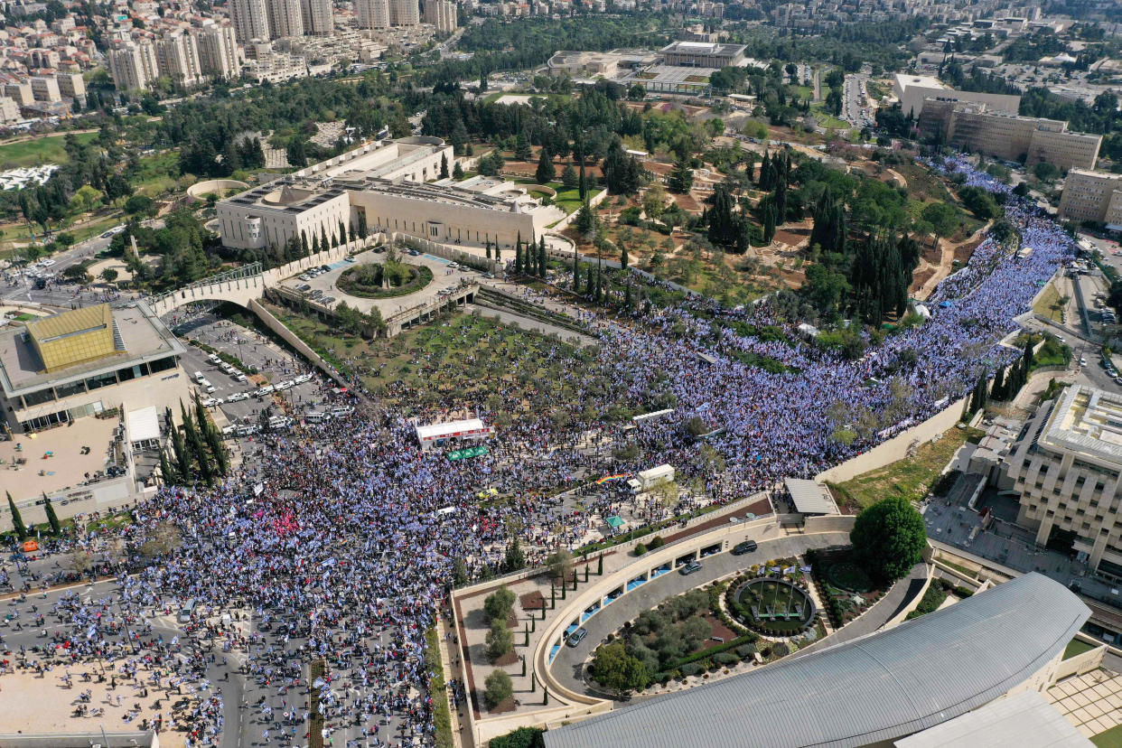 Israeli judicial reform protests.  (AFP - Getty Images)