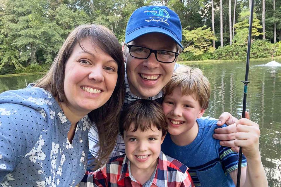 <p>Josh Carter</p> Josh Carter with his wife, Sarah, and sons, Charlie and Jonathan