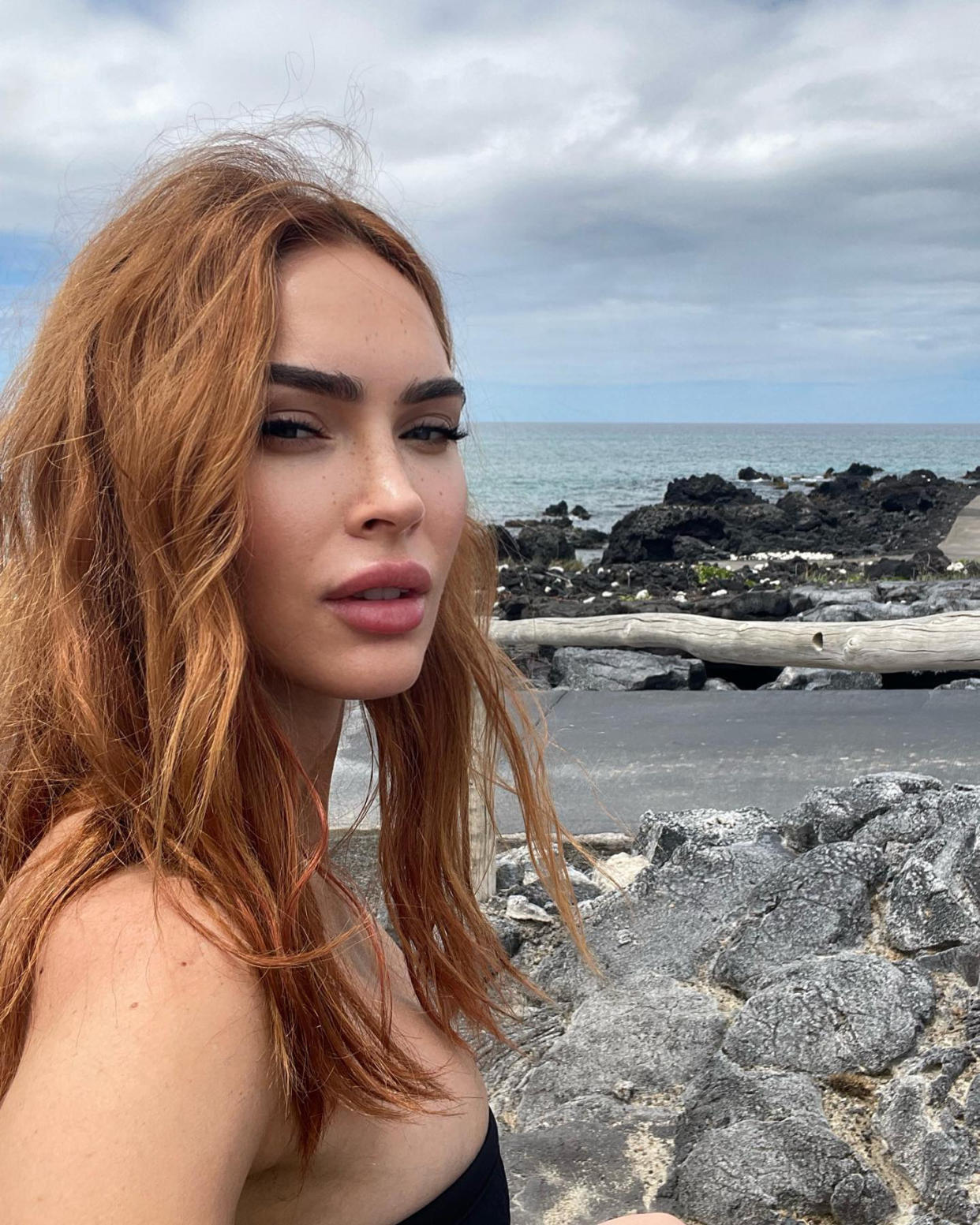 Megan Fox Stuns in Black Bikini Weeks After Sharing Her Body Dysmorphia Struggles: Photo