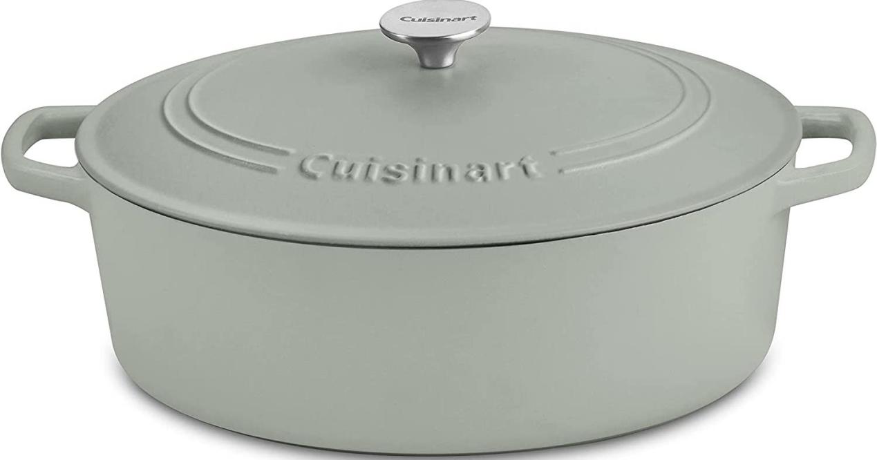 Prime Members: Cuisinart Cast Iron: 5.5-Qt Round Dutch Oven $40, 12  Chicken Fryer