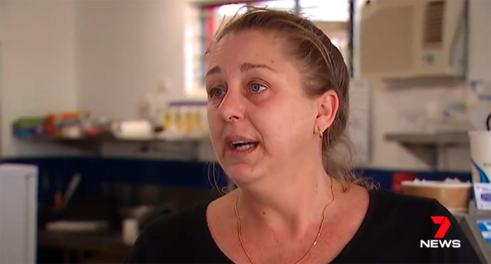 Queensland Innisfail woman Carolyn Kerr called fish and chip shop The Battered Wife to make a stand against domestic violence.