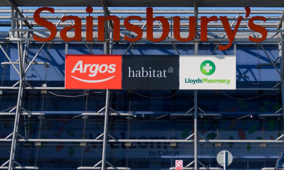 <span>The Sainsbury’s group includes the Argos and Habitat brands.</span><span>Photograph: Roger Utting/Alamy</span>