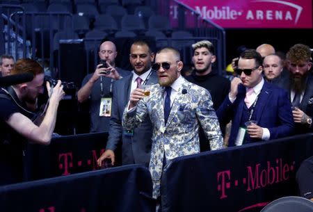 Conor McGregor has reportedly turned himself into police after crashing the UFC media today on Thursday in New York. (REUTERS)