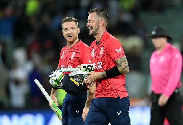 Alex Hales, right, and Jos Buttler