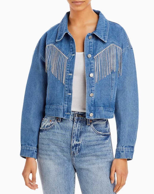 carrie underwood denim and rhinestone jeans jacket shop