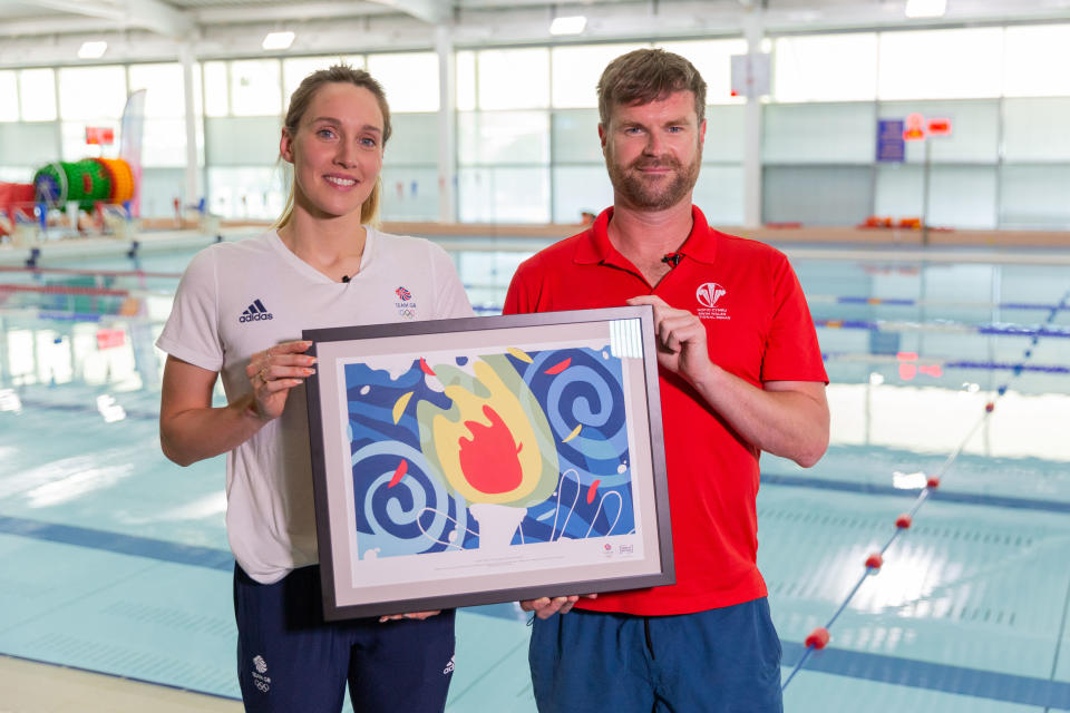 Thomas with long-time coach Stuart McNarry