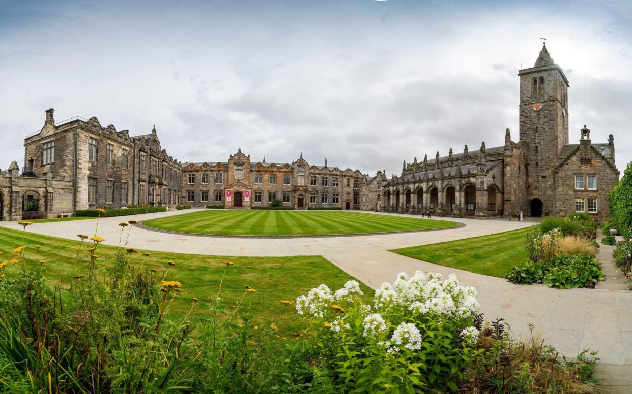 Four students at St Andrews University have contracted coronavirus after a freshers' week party in a hall of residence