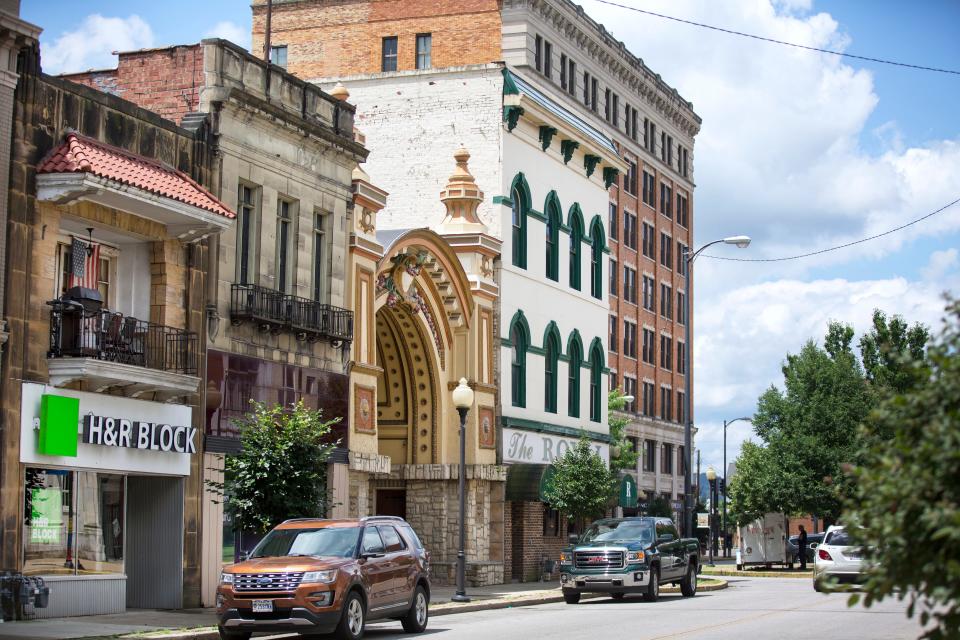 A downtown block in Portsmouth, Ohio. The rural city was founded in 1803 and is located in southern Ohio, along the Ohio River, across from Kentucky. It's the county seat of Scioto County. According census data, Portsmouth population peaked in 1930 with 42,000, but the most recent census has it listed at just above 20,000. 
Michael Mearan, prominent Portsmouth attorney, is part of an 80-page affidavit created by the Drug Enforcement Administration in 2015 to obtain permission to wiretap several phone, including Mearan's. It alleges he is part of a sex trafficking network. 
