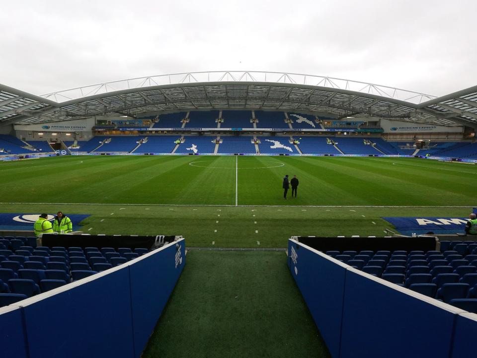 Staff were invited to tour Brighton's home ground and play a team of ex-pros.