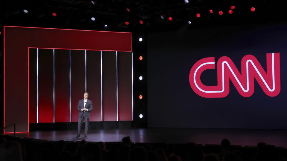Chris Licht, Chairman and CEO, CNN Worldwide, speaks onstage during the Warner Bros. Discovery Upfront 2023 at The Theater at Madison Square Garden on May 17, 2023 in New York City. - Kevin Mazur/Getty Images
