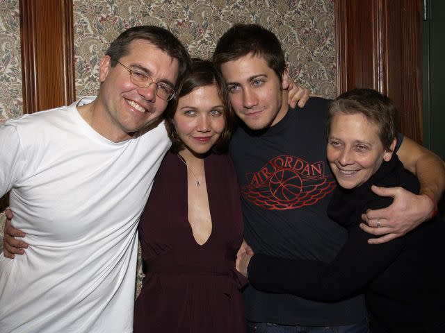 <p>Larry Busacca/WireImage</p> Stephen Gyllenhaal, Maggie Gyllenhaal, Jake Gyllenhaal , and Naomi Foner at the Lakota