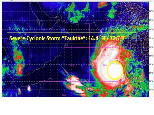 Visual representation of Cyclone Tauktae (Photo/IMD)