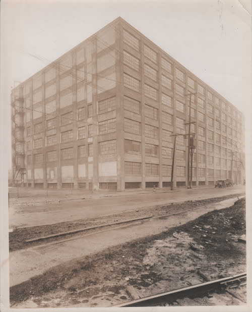 This undated photo shows the west side of the Sligh Furniture Co. factory. (Grand Rapids Public Museum Collection/Public Domain/CC0 1.0)