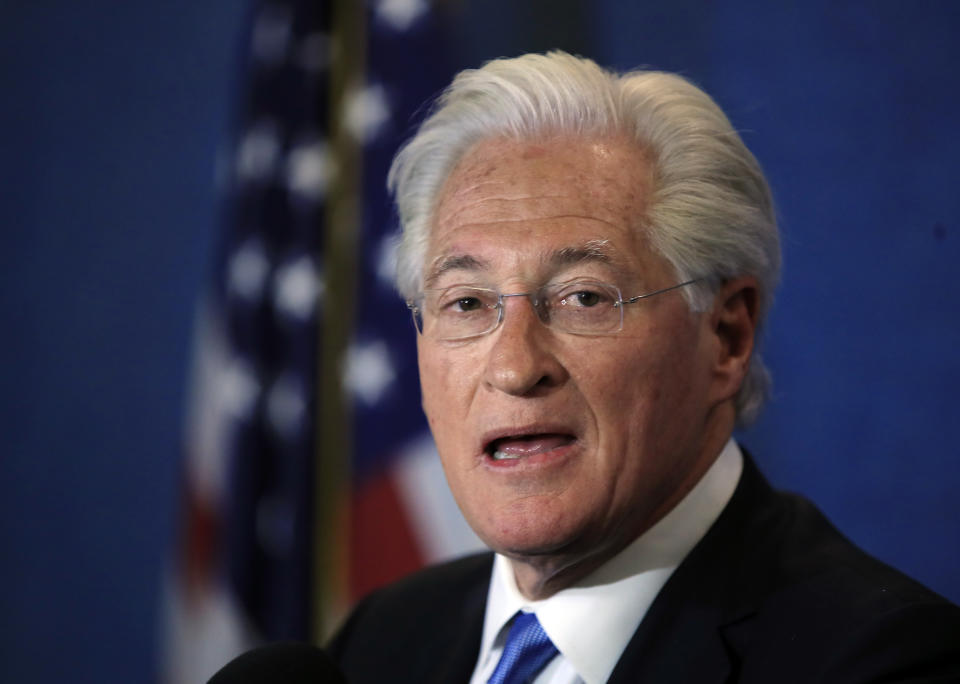 Marc Kasowitz personal attorney of President Donald Trump makes a statement at the National Press Club, following the congressional testimony of former FBI Director James Comey in Washington, June 8, 2017. (AP)