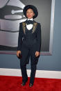 Janelle Monae arrives at the 55th Annual Grammy Awards at the Staples Center in Los Angeles, CA on February 10, 2013.