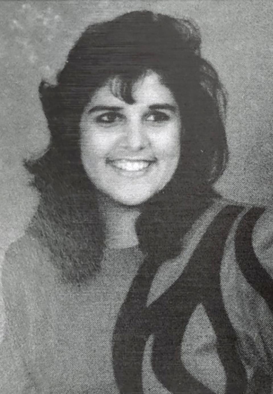 Haley's 1989 high school yearbook photo (Supplied)
