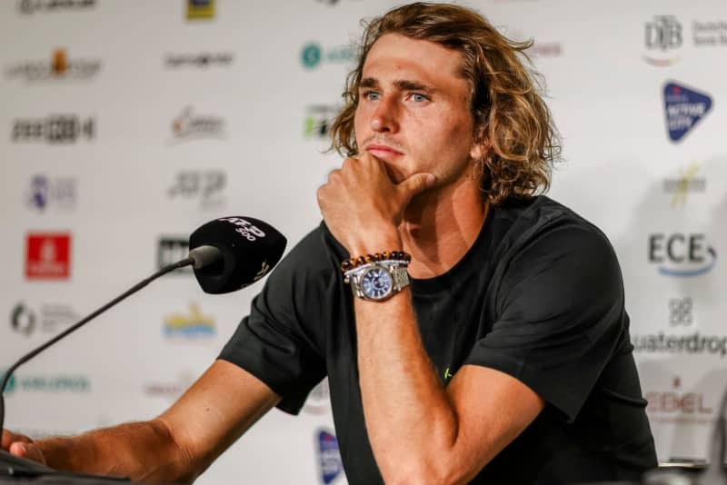 German tennis player Alexander Zverev speaks during an interview. Zverev will miss Germany's Davies Cup qualifiers match against Hungary at the weekend due to illness, the German tennis federation DTB said on 31 January. Frank Molter/dpa