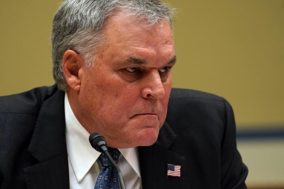 Charles P. Rettig, Commissioner of the Internal Revenue Service, testifies at the House Committee on Oversight and Reform on October 7, 2020 in Washington, DC. - The House called on IRS Commissioner Charles Rettig to testify following a report from The New York Times about US President Donald Trumps tax returns. (Photo by Toni L. Sandys / POOL / AFP) (Photo by TONI L. SANDYS/POOL/AFP via Getty Images)