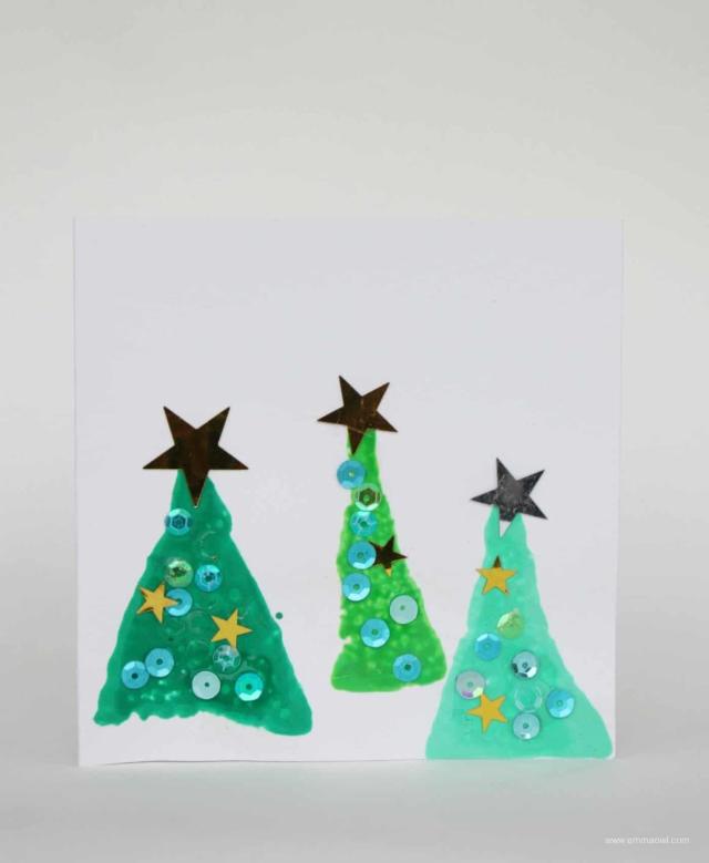Colorfully Lit Christmas Tree Cone Craft - Mom Spark - Mom Blogger