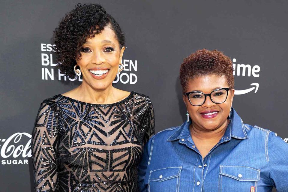 <p>Arnold Turner/Getty</p> Tembi and Attica Locke at the 2023 Essence Black Women in Hollywood Awards