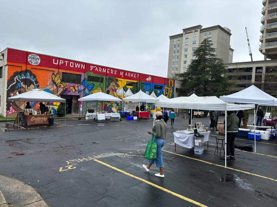 The Uptown Farmers Market is at 300 S Davidson Street every Saturday during its winter or spring season, rain or shine. Hours vary by season.