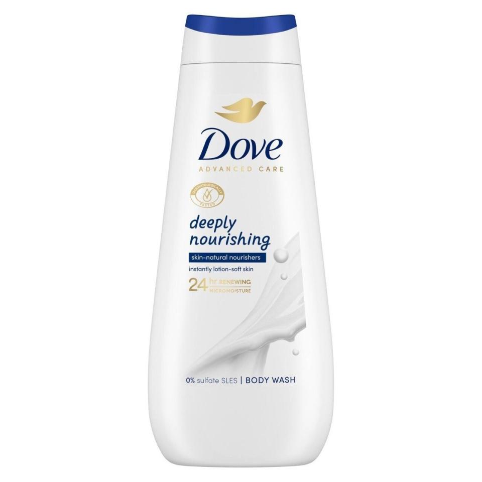 Dove's Advanced Care deeply nourishing body wash