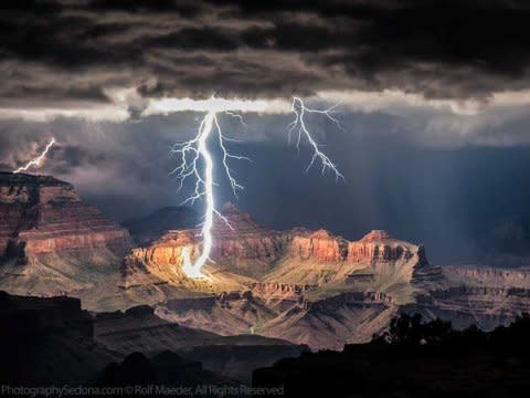 Grand Canyon Lightning Storm