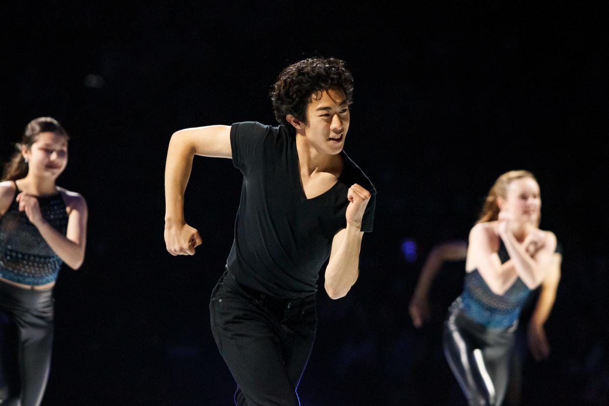 Nathan Chen and the cast of Stars on Ice performs a group number.