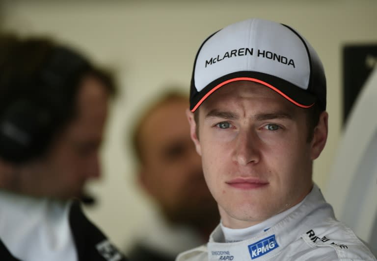 Belgian driver Stoffel Vandoorne, pictured on April 1, 2016, will replace 36-year-old Briton Jenson Button as driver in the McLaren-Honda team in 2017, Button announced after the qualifying session of the Italian Grand Prix on September 3, 2016