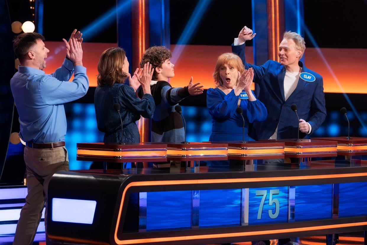 American Idol Alum Clay Aiken s Son Parker 15 Makes His TV Debut on Celebrity Family Feud 814