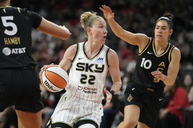 Plum's 3s lead Aces over Sky in WNBA Commissioner's Cup