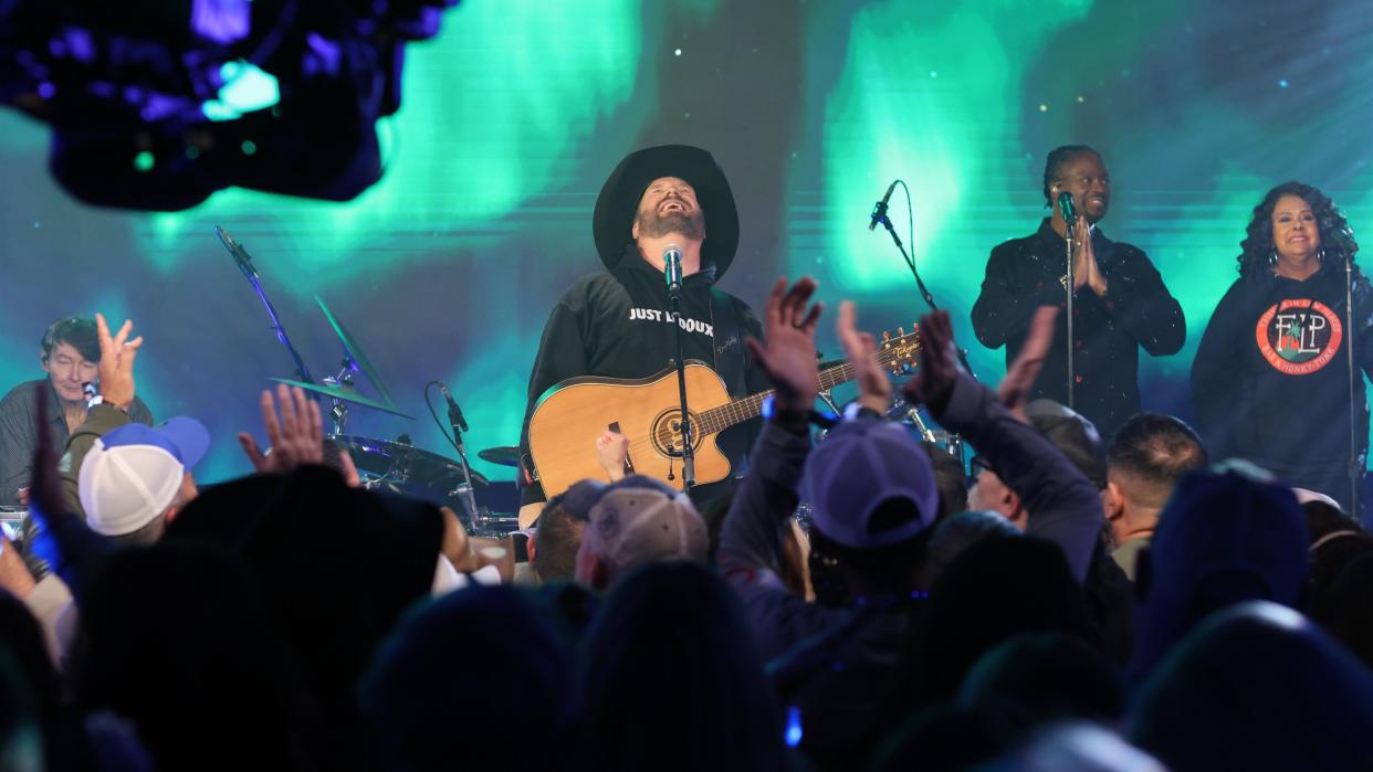 Garth Brooks onstage at Amazon Music-streamed "Dive Bar" performance at Friends In Low Places, 11/24/2023