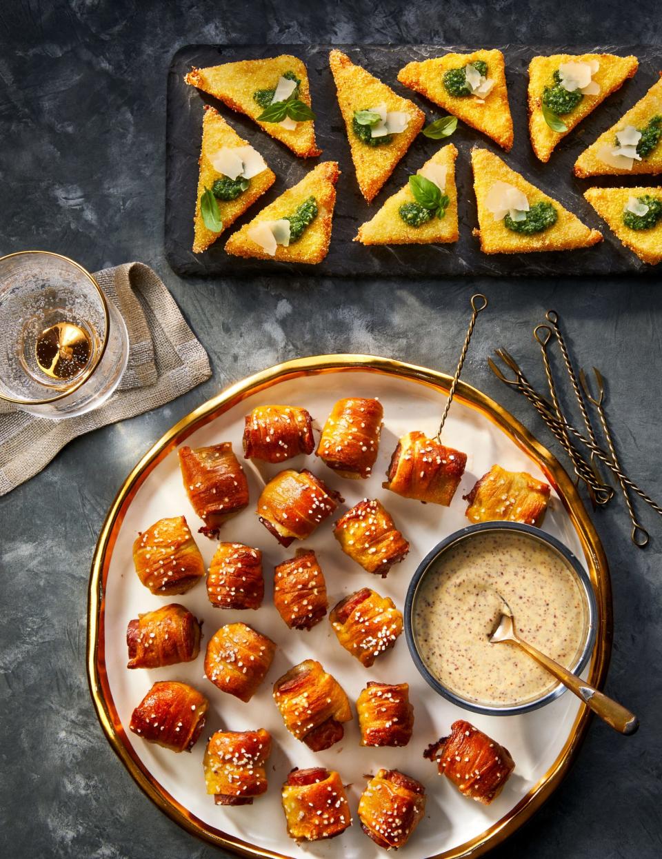 Smoked Sausage Pretzel Bites