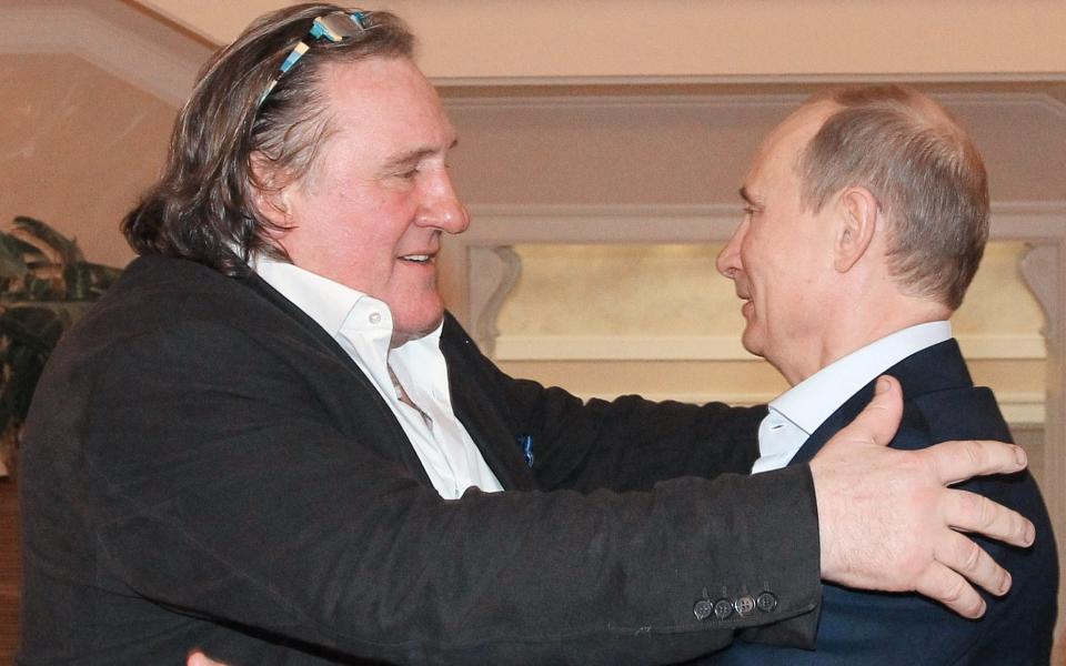 Gerard Depardieu and Vladimir Putin in 2013 - AFP