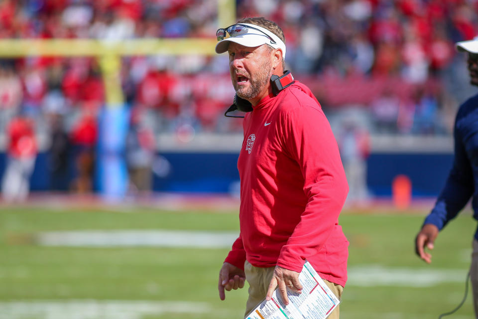 Liberty Flames head coach Hugh Freeze