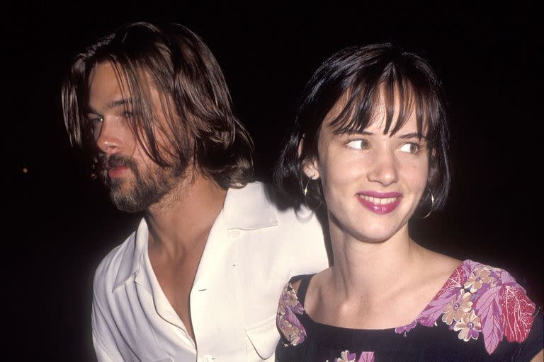 Brad Pitt y Juliette Lewis, fotografiados en agosto de 1992