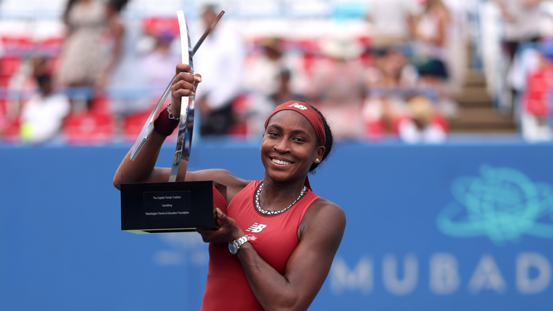 Coco Gauff Earns Fourth Career WTA Tour Title With Victory Over Maria Sakkari | Rob Carr / Staff