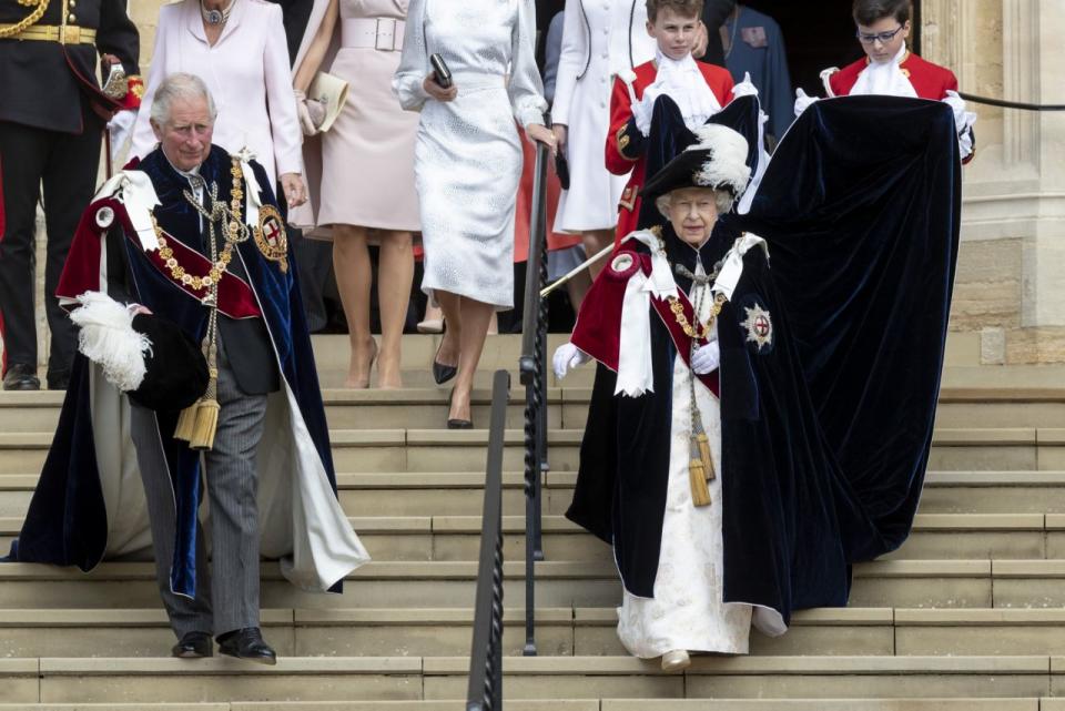 Die Queen und Prinz Charles