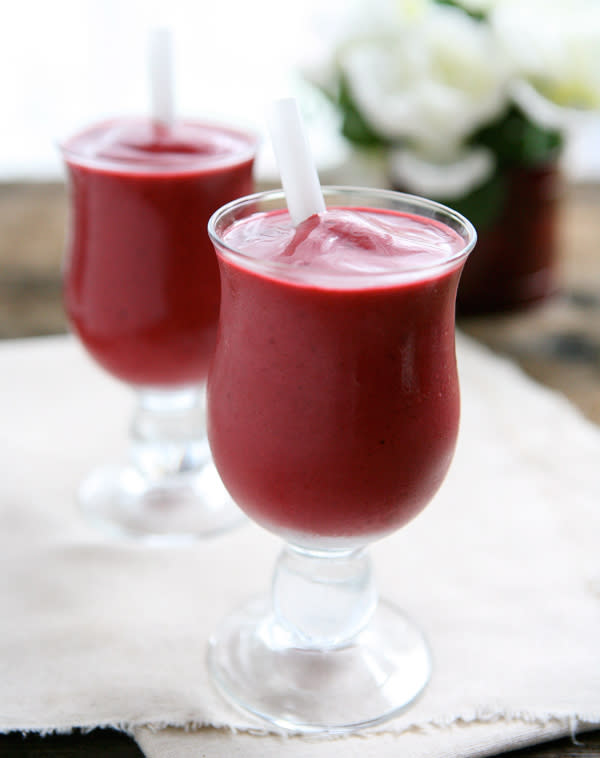 Blackberry Cherry Vanilla Smoothies