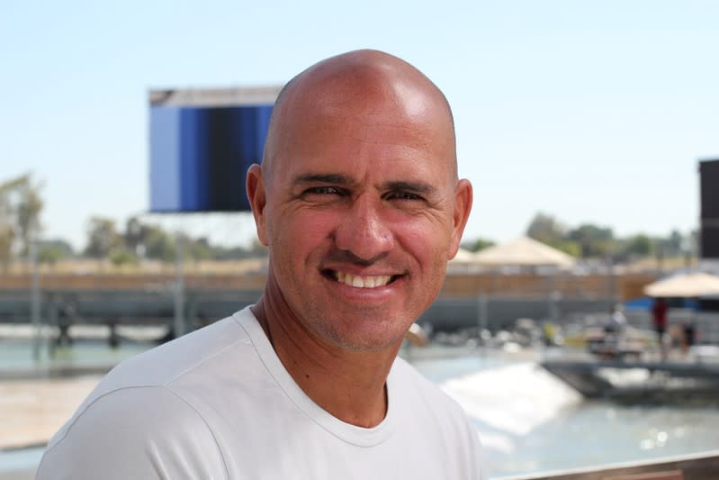 FILE PHOTO: Surfer Kelly Slater at World Surf League Surf Ranch in Lemoore