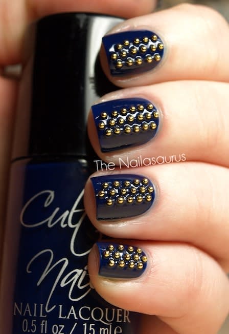 Navy + Studs