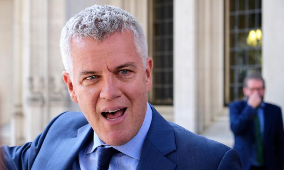 Jolyon Maugham outside the supreme court in London on the second day of the progrogation hearing last year.