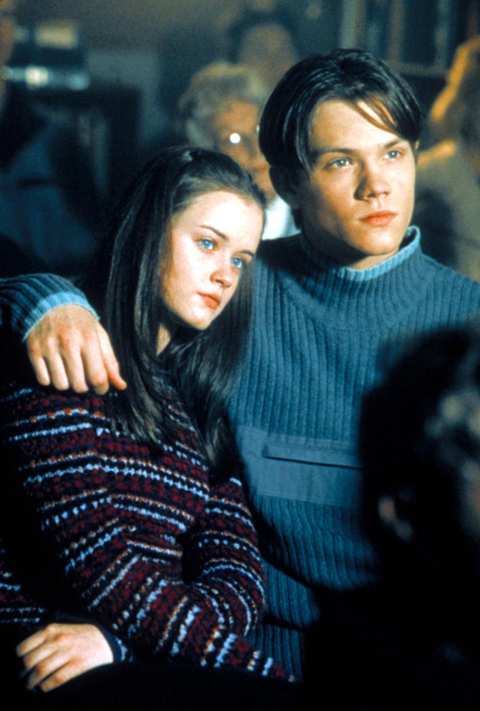 Alexis Bledel as Rory Gilmore and Jared Padalecki as Dean Forester in Gilmore Girls