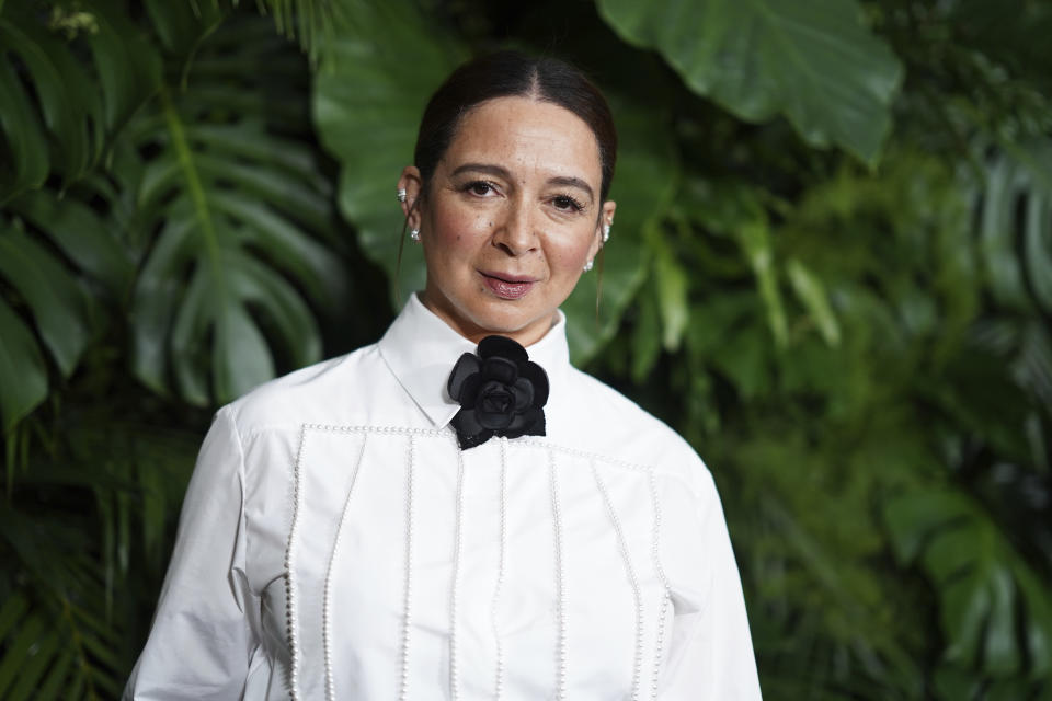 Maya Rudolph arrives at Chanel's 15th Annual Pre-Oscar Awards Dinner on Saturday, March 9, 2024, at the Beverly Hills Hotel in Los Angeles. (Photo by Jordan Strauss/Invision/AP)