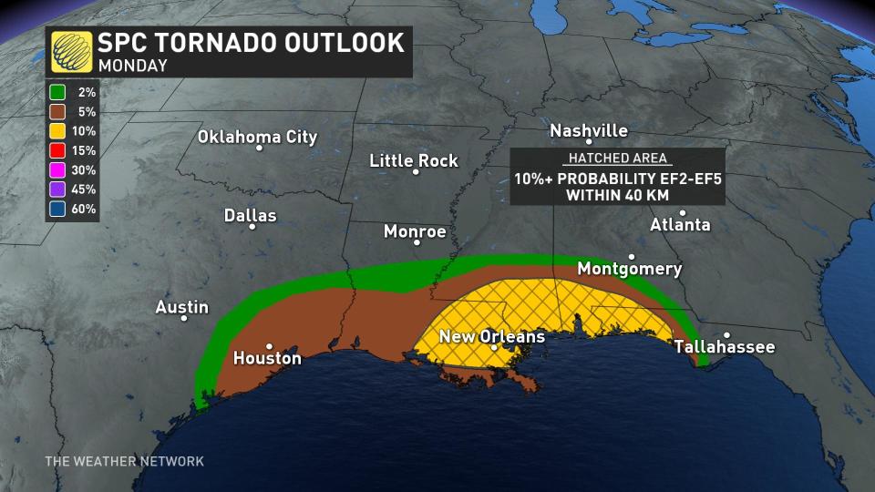 Tornado Risk Monday