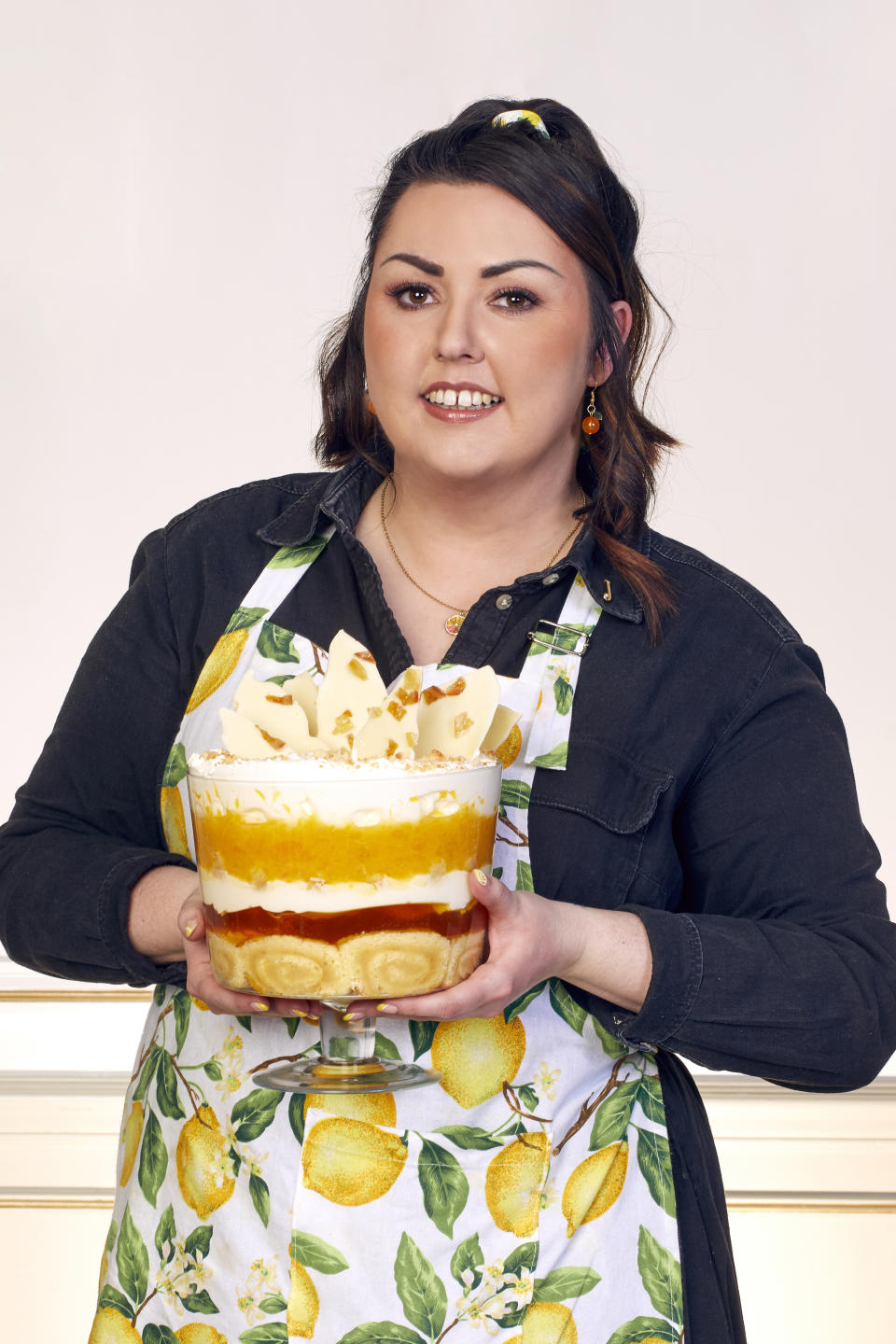 Ms Melvin was crowned winner of the Fortnum & Mason Platinum Pudding competition with her lemon Swiss roll and amaretti trifle to mark the Queen’s Platinum Jubilee celebrations (Nicky Johnston/PA)