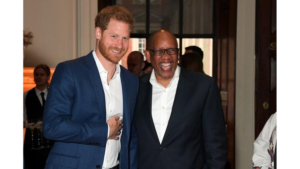 Prince Harry with Prince Seeiso of Lesotho